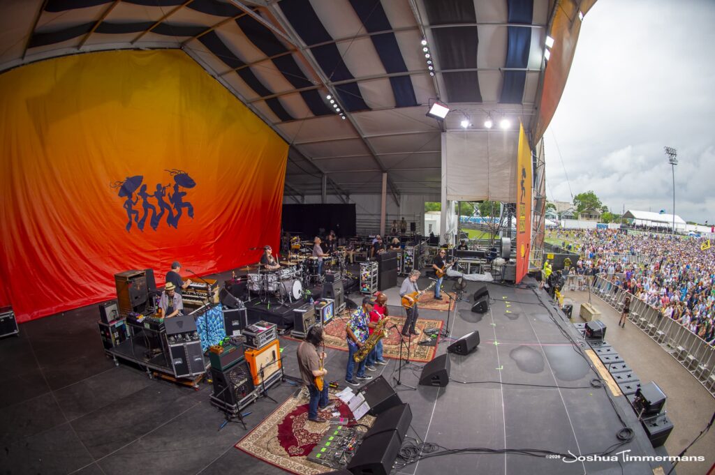 Widespread Panic performing at the 2026 New Orleans Jazz &amp; Heritage Festival on Thursday, April 30, 2026 in New Orleans, LA