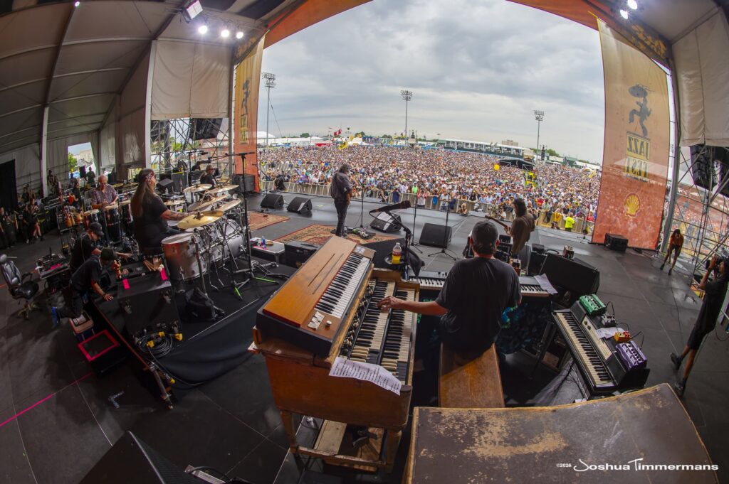 Widespread Panic performing at the 2026 New Orleans Jazz &amp; Heritage Festival on Thursday, April 30, 2026 in New Orleans, LA