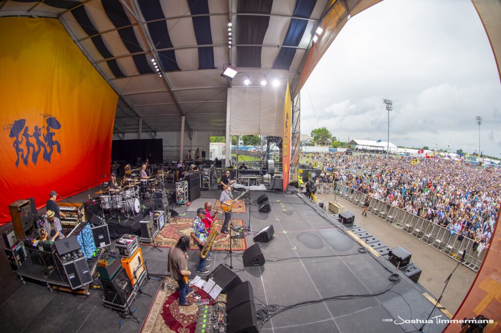 Widespread Panic performing at the 2026 New Orleans Jazz &amp; Heritage Festival on Thursday, April 30, 2026 in New Orleans, LA