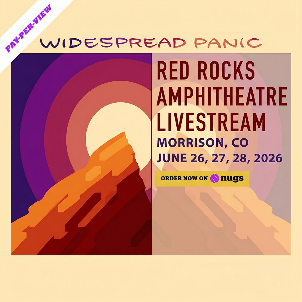 Widespread Panic Red Rocks 2026 Livestreams on nugs.net
