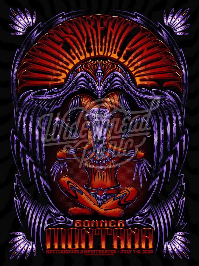 Widespread Panic Bonner MT Event Poster by Jeff Wood