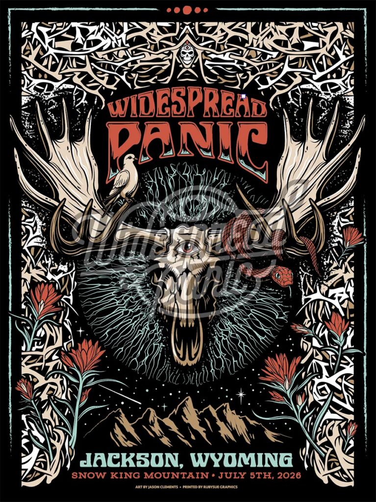 Widespread Panic Jackson WY Event Poster by Jason Clements