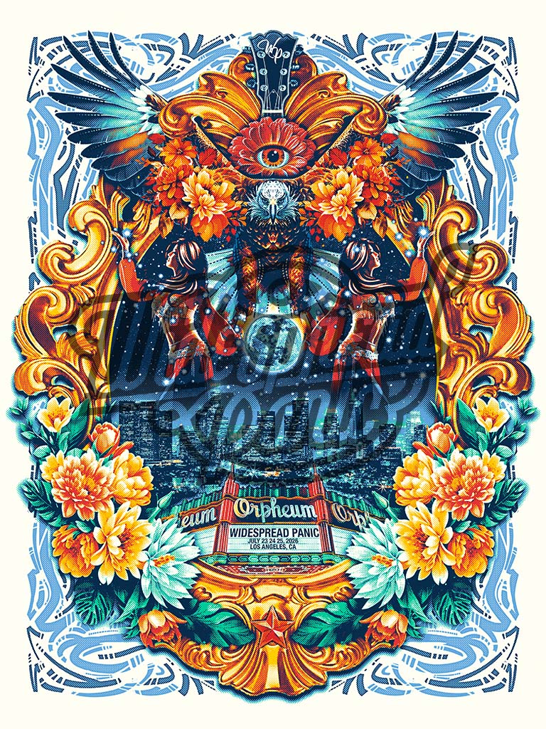 Widespread Panic Los Angeles Poster by JT Lucchesi
