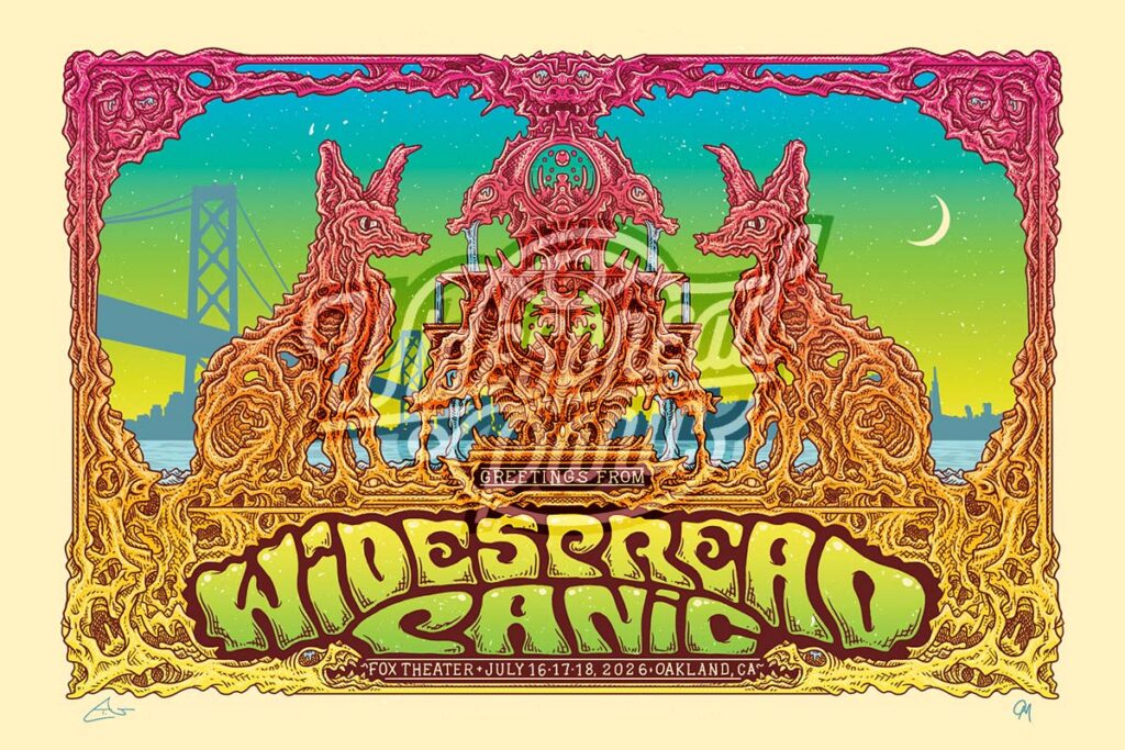 Widespread Panic Oakland Event Poster by Owen Murphy and Tom Shaw