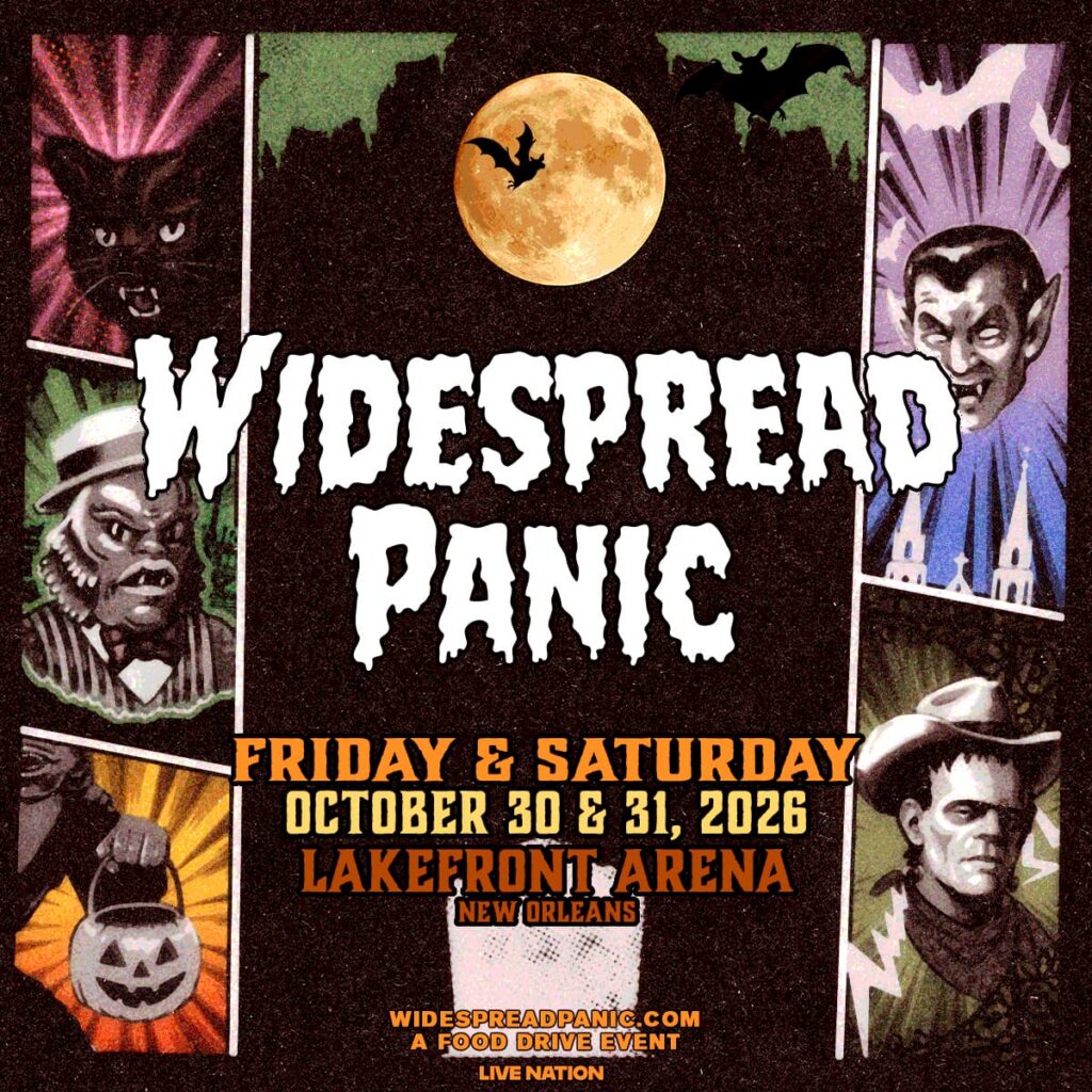Widespread Panic Halloween live in New Orleans October 30-31 2026