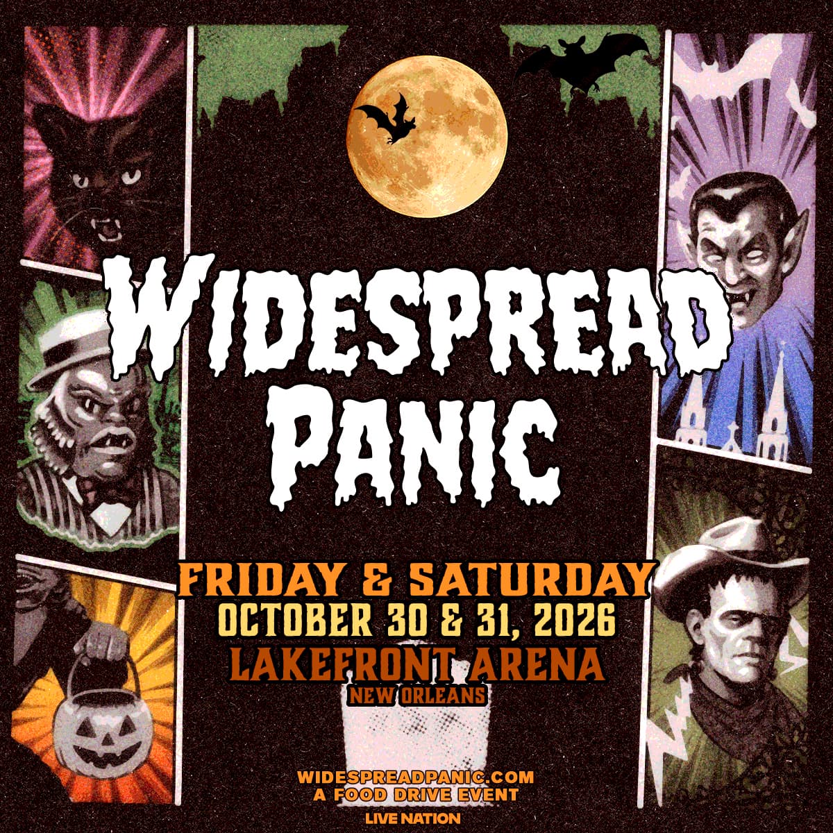 Widespread Panic Halloween live in New Orleans October 30-31 2026