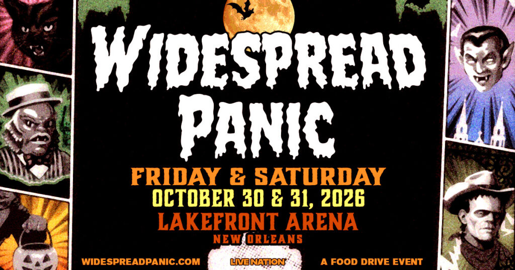 Widespread Panic Halloween live in New Orleans October 30-31 2026