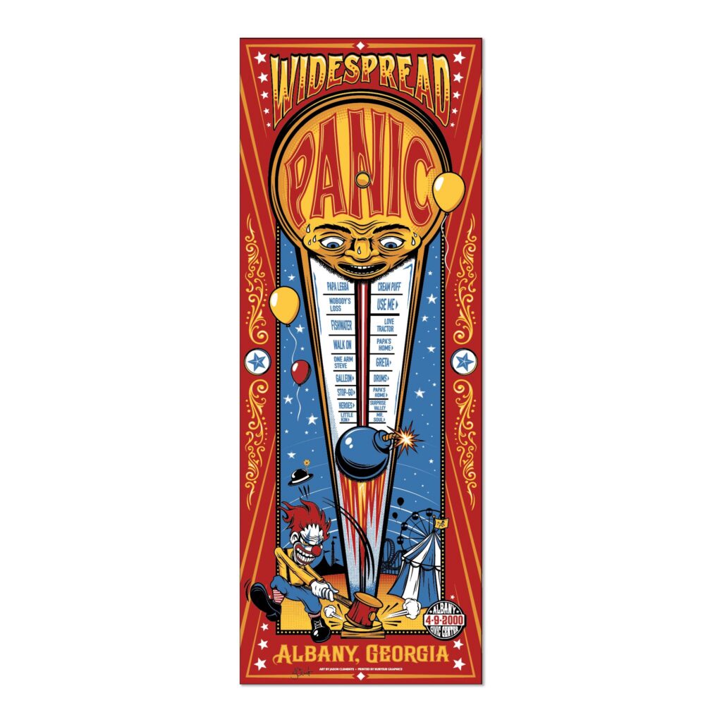 Widespread Panic Albany 2000 Commemorative Poster by Jason Clements